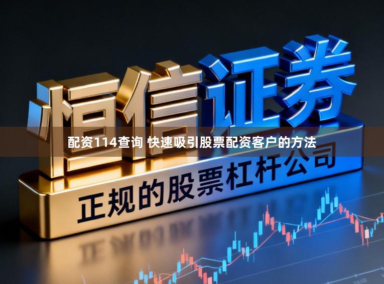 配资114查询 快速吸引股票配资客户的方法